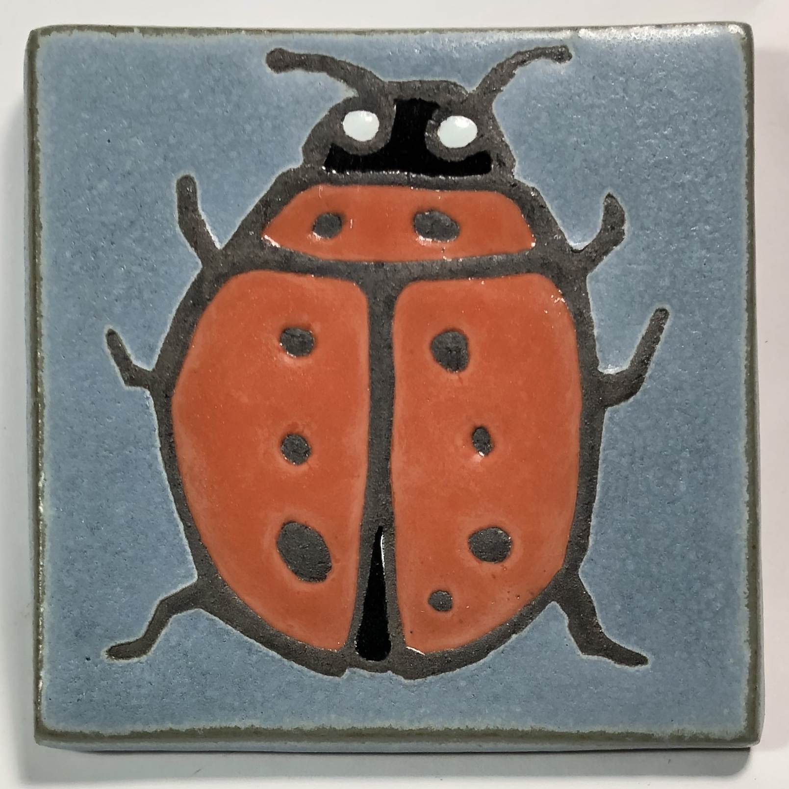 4″ Ladybug, Top View – Redoubt Press & Tiles